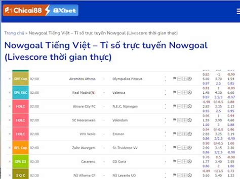 nowgoalcom|nowgoal 1x2.